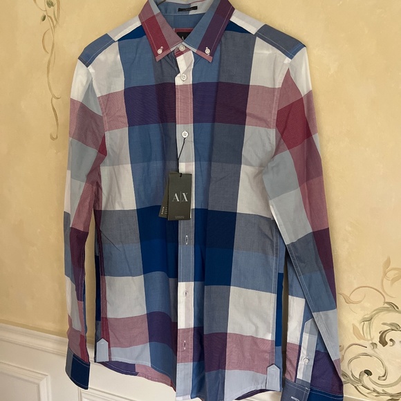 Armani Exchange Other - Collared Plaid shirt